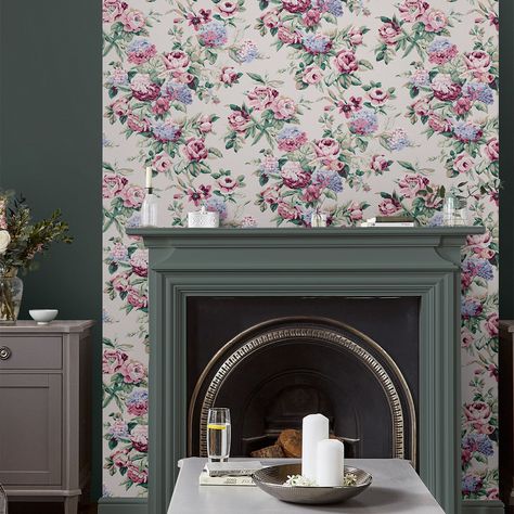 Archive Pieces, Chinoiserie Print, Country Chic Decor, Tonal Colors, Mineral Green, Ashley Brown, Peonies And Hydrangeas, Graham Brown, Summer Palace