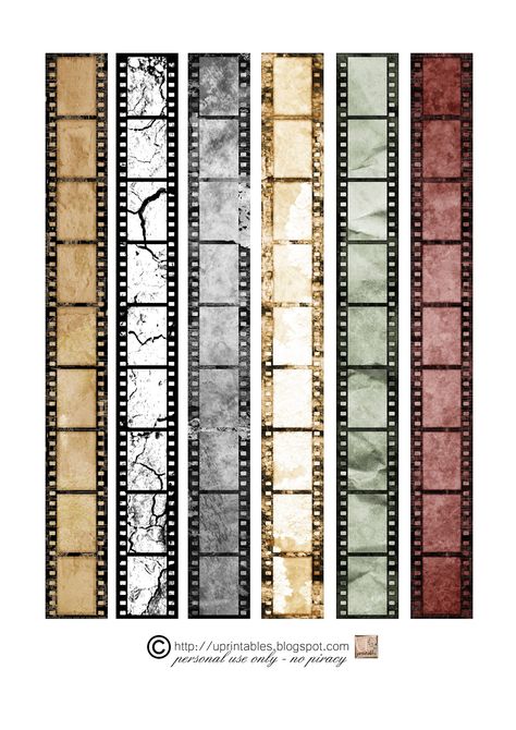 Vintage Stickers Printables Retro, Vintage Film Strip, Kertas Vintage, Vintage Paper Printable, خريطة ذهنية, Vintage Scrapbook Paper, Papel Vintage, طابع بريدي, Seni Vintage