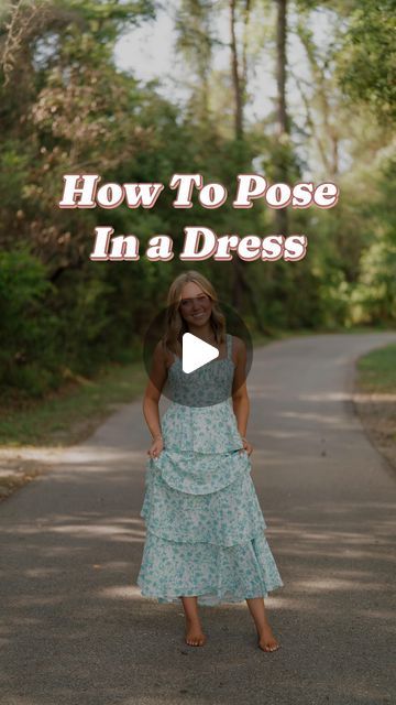 Jen Jetzer on Instagram: "Easy poses for a dress 👗👗 | Save for later   #howtopose #photography #houstonphotographer #texasphotographer" How To Pose In A Gown For Pictures, Full Length Poses Photo Ideas, Best Way To Pose For Pictures Standing, Rock Poses Photography, Posing Dress Photo Ideas, Hair Photography Poses, Skyline Picture Poses, How To Pose With A Dress Long, How To Pose In Dress For Pictures