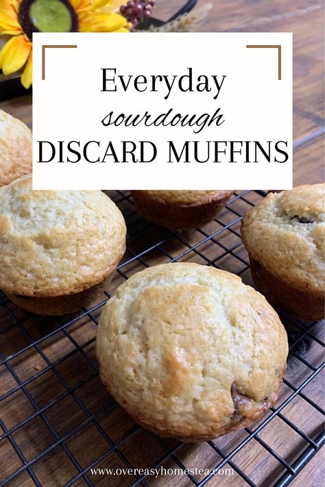 Use up that extra sourdough discard with this simple sourdough discard muffin recipe. Add your favorite inclusions and enjoy. Muffins have a soft and sweet interior. We make these sourdough muffins weekly! Muffins With Sourdough Discard, Sourdough Discard Cranberry Muffins, Sourdough Discard Protein Muffins, Sourdough Discard Oatmeal Muffins, Sourdough Discard Muffins Healthy, Discard Muffin Recipes, Sourdough Discard Recipes Muffins, Sourdough Discard Muffin Recipes, Sourdough Inclusions