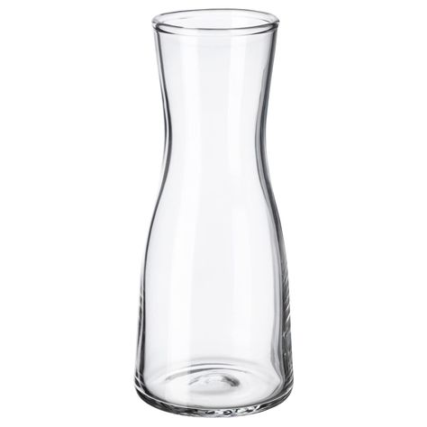 TIDVATTEN Vase, clear glass. You can easily make a beautiful floral arrangement with just a single flower or a twig since the opening of the vase is small. Ikea Vases, Fireplace Mantel Designs, Hat And Coat Stand, Vase Transparent, Mantel Design, Big Vases, Recycling Facility, Artificial Bouquet, Glass Flower Vases