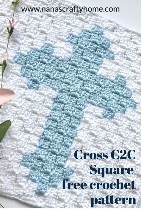 Corner To Corner Granny Square Crochet Pattern Free, Free C2c Crochet Pattern Easy, Cross Afghan Crochet Pattern, C2c Crochet Cross Blanket, Crochet Letter Squares, Crochet Cross Pillow, Small C2c Crochet Pattern, Crochet Cross Blanket Pattern Free, Cross Crochet Blanket