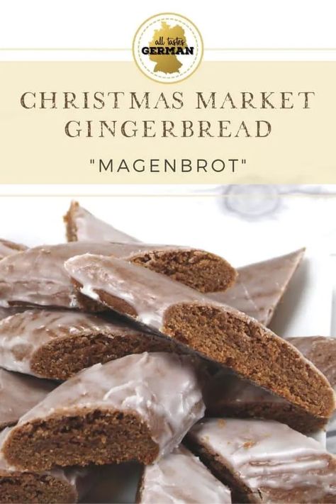 Magenbrot - All Tastes German German Ginger Cookies, German Bread Recipes, German Gingerbread Recipe, German Lebkuchen Recipe, German Gingerbread Cookies, German Gingerbread, German Christmas Cookies, German Cooking, German Cookies