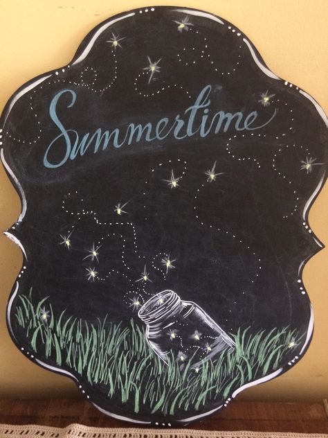 My summertime chalkboard. Summer Chalkboard Art, Summer Chalkboard, Chalkboard Crafts, Chalkboard Art Diy, Spring Chalkboard, Chalkboard Art Quotes, Chalkboard Wall Art, Chalkboard Doodles, Chalkboard Writing