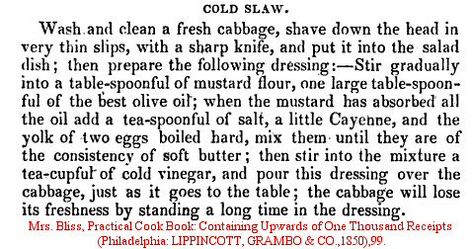 Pre Civil War Cole Slaw Recipe | Stephanie Ann | Flickr Slaw Recipe, Cole Slaw, Slaw Recipes, Coleslaw Recipe, Secret Recipe, Just Cooking, Old Recipes, Food Stuff, Coleslaw