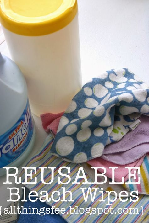 Diy Cleaning Wipes, Wipes Diy, Clorox Wipes, Diy Cleaning Products Recipes, Reusable Wipes, Homemade Cleaning Products, Diy Cleaners, Cleaning Recipes, Cleaners Homemade