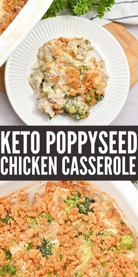 Poppy Seed Chicken Keto, Keto Poppyseed Chicken, Poppyseed Chicken Casserole Healthy, Low Carb Poppy Seed Chicken, Keto Spring Recipes, Healthy Poppyseed Chicken, Vgs Recipes, Chicken Poppyseed, Poppyseed Chicken Casserole