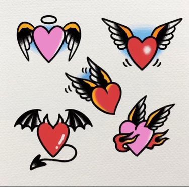 #tattoo #tattoos #inked #tattooart #tattooed #tattooideas #tattoodesign #tattooinspiration #tattoosleeve #tattooflash #inkedgirls #tattooedwomen  #InkLaughs  #TattooFails Traditional Heart Tattoos, Americana Tattoo, Traditional Tattoo Inspiration, Flash Tattoo Designs, Tattoo Flash Sheet, Old School Tattoo Designs, Traditional Tattoo Design, Traditional Tattoo Art, Tattoo Portfolio