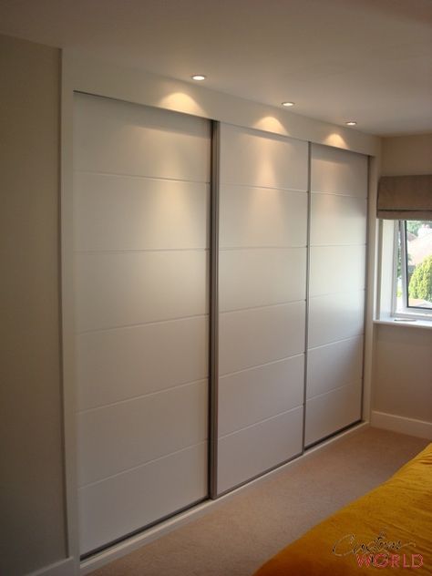 Bedroom Wardrobe Ideas Sliding Doors, Sliding Wardrobe Design, Modern Closet Doors, Sliding Door Wardrobe Designs, Bedroom Closet Doors, Bedroom Cupboards, Wardrobe Door Designs, Bedroom Cupboard Designs, Sliding Wardrobe Doors