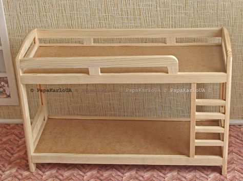 Wooden doll cradle