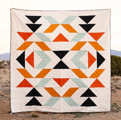 Aztec Quilt Pattern, Aztec Quilt, Southwestern Quilts, Native American Quilt, Western Quilts, Southwest Quilts, How To Quilt, Navajo Rug, Boho Quilt