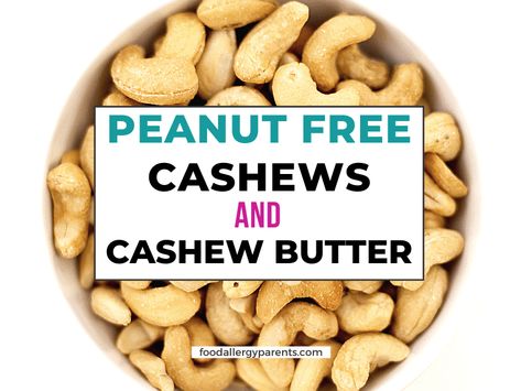 Peanut Free Cashews + Cashew Butter From Peanut-Free Facilities – Food Allergy Parents Peanut Butter Alternatives, Nut Free Snacks, Peanut Allergy, Raw Cashews, Nuts & Seeds, Food Allergy, Peanut Oil, Cashew Butter, Free Snacks