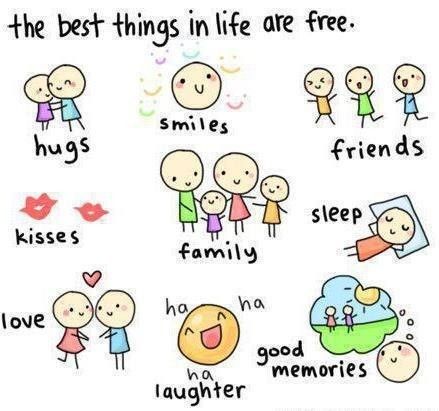 Cute life quote about happiness - The Best Things in Life Are Free Cute Happy Quotes, Cute Quotes For Life, Best Things In Life, Motiverende Quotes, Happy Thoughts, Family Love, Friends And Family, Happy Quotes, Cute Quotes