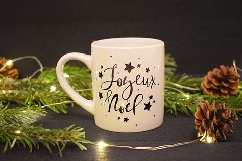 Mug Noel, Noel Diy, Mug Press, Mug Unique, Cricut Design, Diy And Crafts, Cricut, Tableware, Quotes