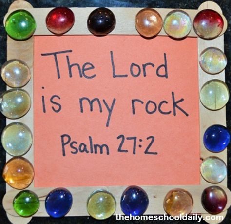 Jesus is the Rock Crafts - The Homeschool Daily All Scripture Is God Breathed Craft, Kingdom Rock Vbs Crafts, God Is My Rock Craft, Vbs Crafts For Toddlers, Easy Vbs Crafts For Kids, Breaker Rock Beach Preschool Crafts, House On The Rock Bible Craft, Breaker Rock Beach Vbs 2024 Preschool Crafts, Breaker Rock Vbs 2024 Crafts