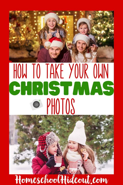 Save money and  take killer DIY Christmas family photos!  #holiday #photos #DIYphotography #christmasdiy Diy Christmas Pictures Family, Diy Christmas Family Photo, Diy Christmas Photos, Christmas Pictures Family, Diy Christmas Photoshoot, Diy Christmas Pictures, Diy Christmas Photo, Family Christmas Outfits, Family At Home