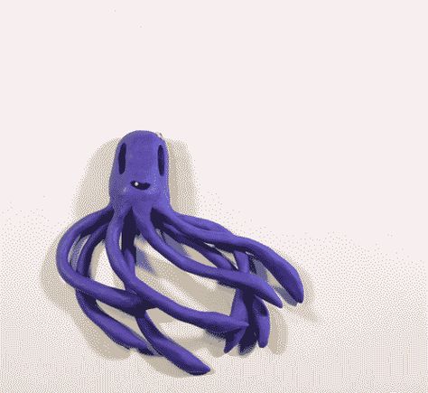 Clay Animation Stop Motion, Ozweego Outfit Women, Octopus Gif, Stop Motion Ideas, Stop Animation, Stop Frame Animation, Stop Motion Movies, Stop Motion Photography, Clay Animation