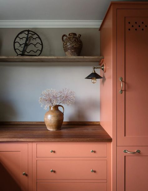 Best Kitchen Cabinet Paint, Terracotta Kitchen, House Pantry, Paint Trends, Painted Kitchen Cabinets Colors, Best Kitchen Cabinets, Cabinet Paint Colors, Pantry Ideas, English Design