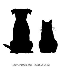 Illustration Silhouettes Dog Cat Shadow On Stock Illustration 1799027770 | Shutterstock Dog Shadow, Shadow Cat, Cat Shadow, Dog Patterns, Cat Silhouette, Cat And Dog, Dog Pattern, Image Illustration, Pets Cats