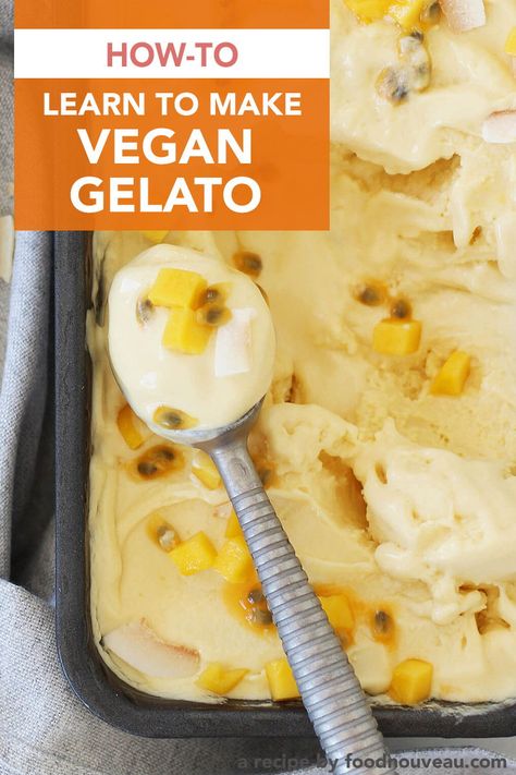 Dairy Free Gelato Recipe, Eggless Gelato Recipe, Gelato Base Recipe, Dairy Free Gelato, Vegan Gelato, Soya Recipe, How To Make Gelato, Ninja Creamy, Italian Ice Cream