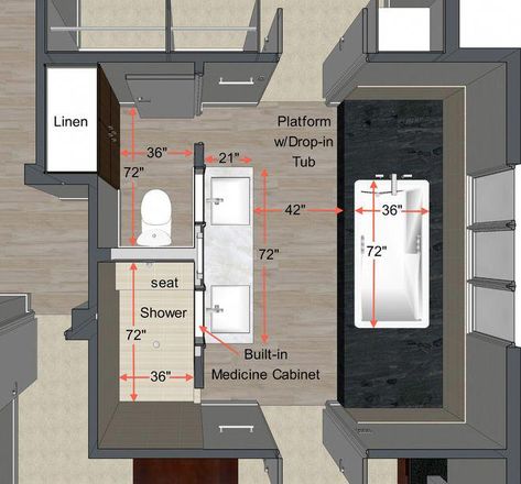 Bathroom Layout Plans, Ideas Baños, Bathroom Design Layout, Bathroom Floor Plans, Bilik Mandi, Closet Layout, Bad Inspiration, Bathroom Closet, Steam Showers Bathroom