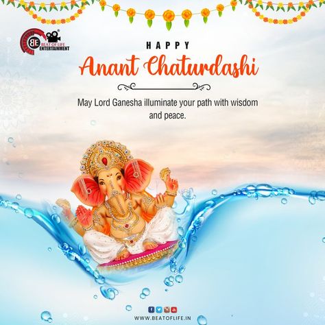 May Lord Ganesha illuminate your path with wisdom and peace. #anantchaturdashi #anant #chaturdashi #lordganesha #ganeshji #ganeshotsav2022 #ganpatibappamorya #ble #beatoflife #entertainment #beat #life #beatoflifeentertainment #digitalmarketing #socialmediapost #socialmediamarketing Anand Chaturdashi, Anant Chaturdashi Creative Ads, Happy Anant Chaturdashi, Anant Chaturdashi, Amazon Aesthetic, Hindu Calendar, Ganesh Photo, Travel Ads, Photo Frame Design