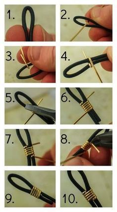 Kalung Manik-manik, Diy Jewelry Tutorials, Pola Gelang, Cord Jewelry, Jewelry Knots, Gelang Manik, Easy Diy Jewelry, Diy Wire Jewelry, Jewelry Techniques