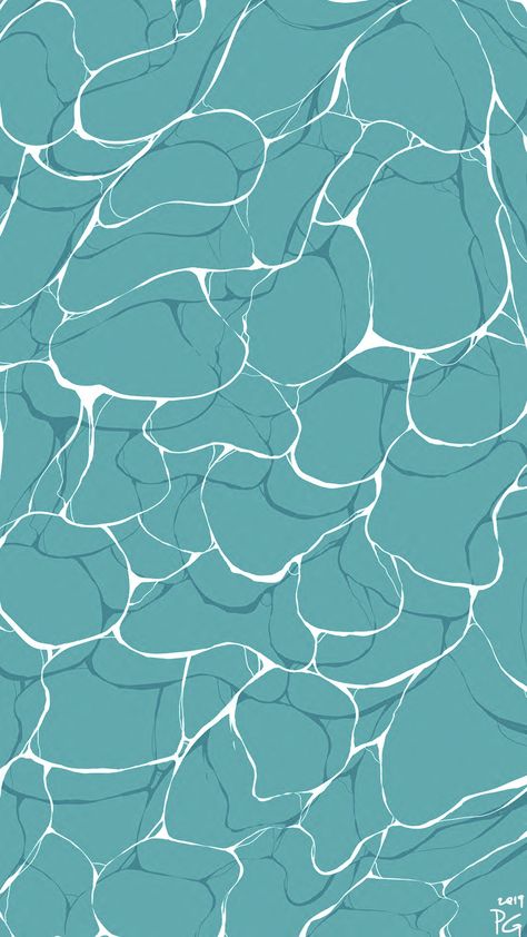 Shark Background Aesthetic, Ocean Pattern Wallpaper, Ocean Illustration Wallpaper, Water Pattern Illustration, Shark Phone Wallpaper, Ocean Cartoon, Shark Background, Cartoon Ocean, Shark Wallpaper