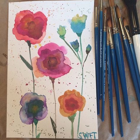 Taylor Swift Watercolor, Taylor Swift Crafts, Taylor Swift Tattoo, Taylor Swift Fan, Taylor Alison Swift, Great Artists, Diy Art, Watercolor Flowers, Fun Crafts