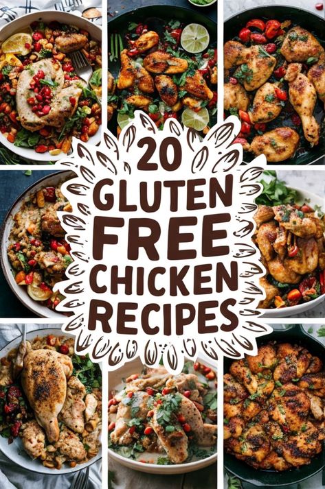 "Savor the taste of healthy dining with these mouthwatering gluten-free chicken recipes. Perfect for every meal! Easy, delicious, and wholesome. #GlutenFree #HealthyEating #ChickenRecipes #EasyMeals #DeliciousDining" Gluten Free Chicken Casserole Recipes, Gluten Free Chicken Breast Recipes, Gluten Free Chicken Casserole, Grilled Lemon Herb Chicken, Gluten Free Baked Chicken, Chicken Recipes Dairy Free, Zucchini Banana Bread Recipes, Chicken Meal Ideas, Gluten Free Chicken Recipes