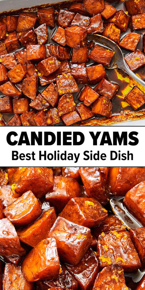 Best candied yams for a holiday side dish Can Yams Recipe, Stove Top Candied Yams, Southern Candied Yams, Baked Candied Yams, Candied Yams Recipe, Canned Yams, Southern Thanksgiving Menu, Candied Yams, Yams Recipe