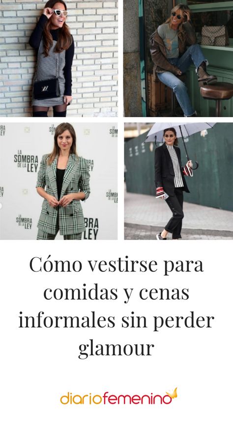 Ideas de looks ideales para comidas y cenas  informales 👗 💁‍♀️#looks #outfits #moda #DiarioFemenino Outfit Para Cena Casual, Outfit Cena, Outfit Informal, Fiesta Outfit, Outfit Plan, Outfits Casuales, Casual Outfit, Casual Outfits