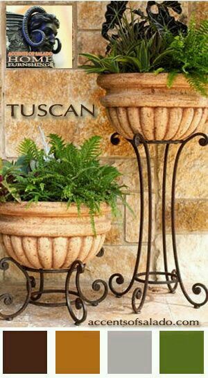 Style Toscan, Tuscan Furniture, Tuscany Decor, Plants Stand, Tuscany Style, Tanaman Indoor, Tuscan Garden, نباتات منزلية, Wrought Iron Decor