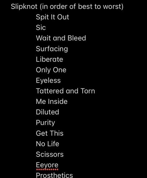 Slipknot Songs, Slipknot, Best Songs, Songs