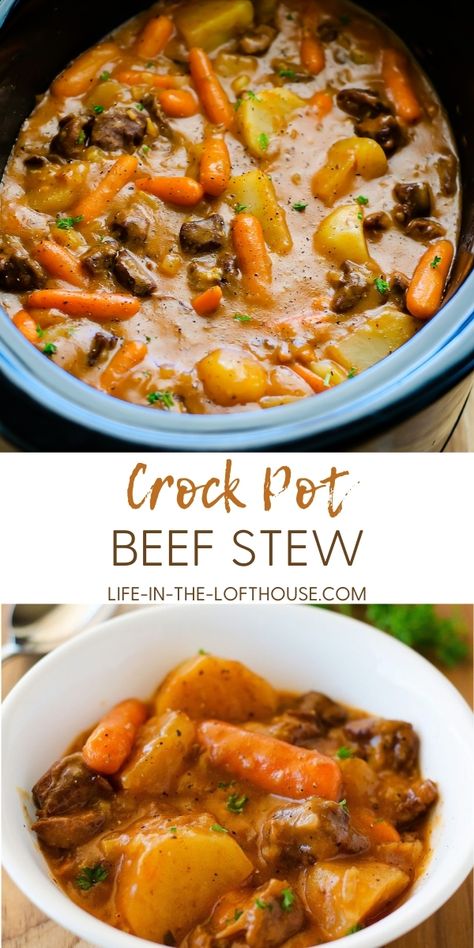 Crock Pot Beef Stew, Crockpot Beef Stew, Classic Beef Stew, Crock Pot Beef, Crockpot Recipes Beef Stew, Easy Crockpot Dinners, Beef Stew Crockpot, Pot Beef Stew, Slow Cooker Beef Stew