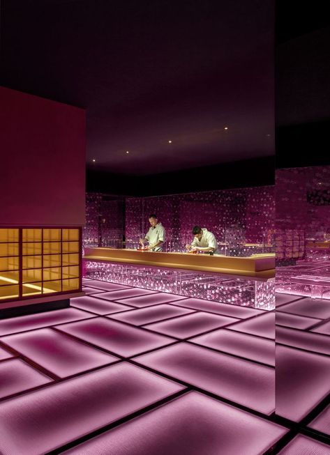 Futuristic Restaurant, Omakase Restaurant, Interaktives Design, Architecture Restaurant, Nightclub Design, Design Café, 카페 인테리어 디자인, Bar Interior, Decoration Originale