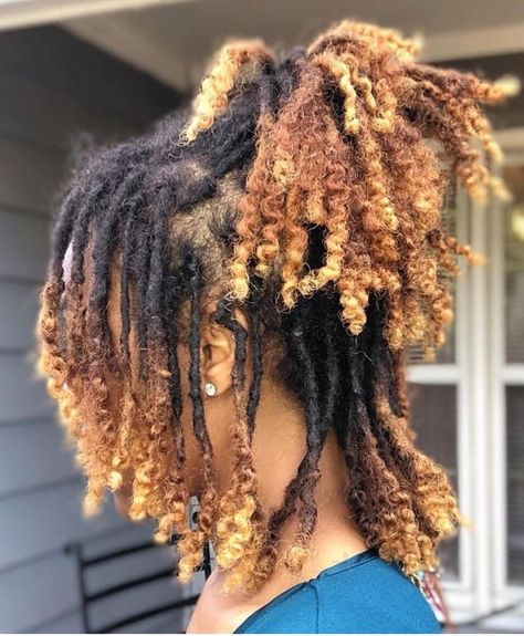 @curlynaturalhairnashay on Instagram: “Natural hair locs with curly ends” Blonde Dreadlocks, Beautiful Dreadlocks, Short Locs Hairstyles, Dreadlock Styles, Dreads Styles, Goddess Locs, Dreadlock Hairstyles, Natural Hair Inspiration, Hair Crush