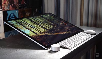 Microsoft Surface Studio, Imac Laptop, Surface Studio, Imac Desktop, Teknologi Gadget, Microsoft Surface Book, Computer Desk Setup, Microsoft Surface Laptop, Surface Laptop