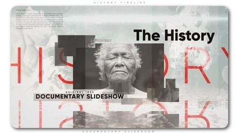 History Timeline Documentary Slideshow, After Effects Project Files Military Honor, Photo Slideshow, Timeline Design, History Timeline, Download Resume, Retro Videos, After Effects Projects, Movie Trailers, Timeline Photos