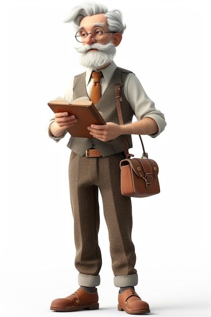 Photo detailed character design of profe... | Premium Photo #Freepik #photo Rancher Character Design, Professor Character Design, Teacher Character Design, Still Life Drawing, Visual Storytelling, Modern Fantasy, Vinyl Toys, Life Drawing, Premium Photo