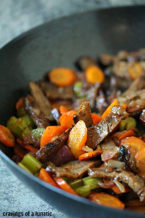 Beef Stir Fry | Cravings of a Lunatic | Super easy to make. And wicked good! Leftover Steak Recipes, Leftover Roast Beef, Beef Stir Fry Recipes, Easy Stir Fry Recipes, Leftover Steak, Leftover Beef, Roast Beef Recipes, Stir Fry Recipe, Beef Stir Fry