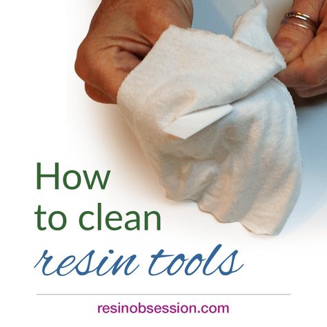 How to clean resin - Clean epoxy resin from tools Resin Tools, Diy Box Crafts, Epoxy Crafts, Liquid Resin, Epoxy Resin Diy, Resin Crafts Tutorial, Diy Resin Projects, Resin Pour, Resin Jewelry Making