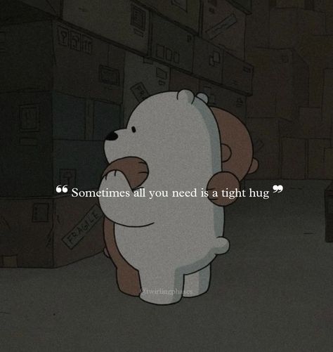 Bear Hug Aesthetic, Deep Hugs, Bear Brothers, No Emotions, Quote Friends, Relatable Relationship, Friendship Relationship, Quotes Relatable, Tiny Quotes