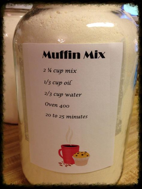 Baking up a Storm! {Muffin mix recipe, ideas for making freezer cinnamon rolls, baking bread in bulk} Muffin Mix Recipe, Homemade Dry Mixes, Homemade Pantry, Cake Chocolat, Mason Jar Meals, Muffin Mix, Homemade Spices, Homemade Seasonings, Baking Mixes