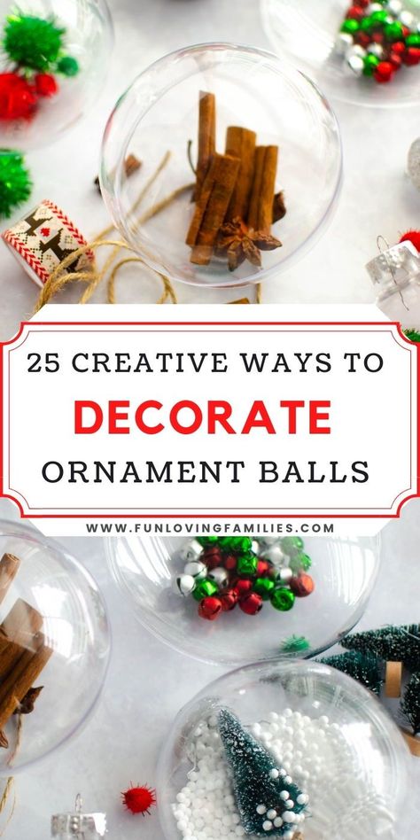 Diy Christmas Ornaments For Teachers Gifts, Christmas Ornaments Balls Diy, Plastic Xmas Ball Crafts, Round Flat Christmas Ornaments Diy, Homemade Christmas Ball Ornaments, Diy Ball Christmas Ornaments, What To Put Inside Clear Christmas Ornaments, Diy Plastic Ball Ornaments, Homemade Christmas Ornaments Clear Balls