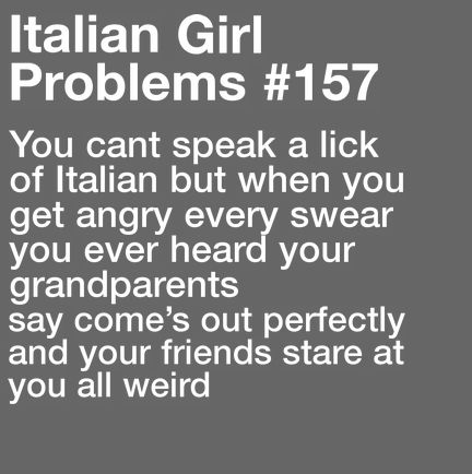 Italian Swear Words, Italian Girl Problems, Italian Problems, Italian Things, Speak Italian, Italian Memes, Italian Girl, Italian Pride, Italian Humor