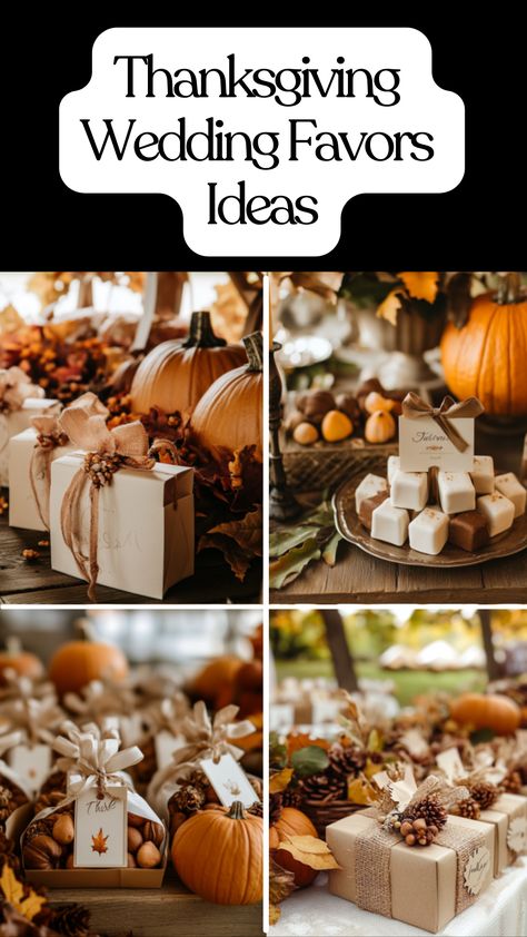 Thanksgiving wedding favors with personalized treats and fun puns, perfect for adding warmth and charm to a fall celebration. Thanksgiving Favors For Guests Cricut, Party Favors Fall Theme, Small Gifts For Dinner Guests, Fall Bridal Shower Gifts For Guests, Fall Party Favor Ideas, Table Favors For Thanksgiving, Thanksgiving Gifts For Guests, Fall Themed Party Favors, Diy Wedding Favors For Guests Cute Ideas