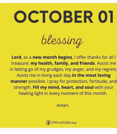 🙏🏼 Month of October Prayer no. 4 🙏🏼 #WelcomeOctober #BlessedOctober #OctoberPleaseBeGoodToUs 1 Of October, 1st Sunday In October, October 1st Prayer, Month Of October Quotes Inspiration, October Prayers And Blessings, Prayer For October Month, New Month October Blessings, 1st Of October Quotes, Good Morning October 1st