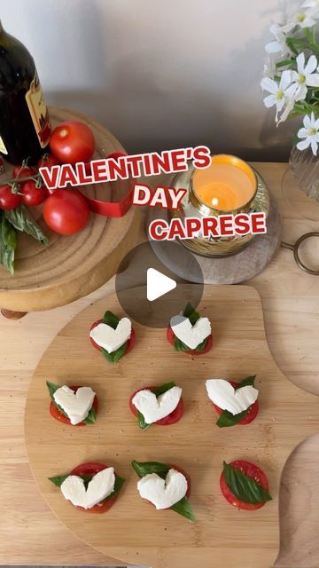 Evite on Instagram: "Take your caprese to the next level for Valentine’s Day dinner tonight. 🫶❤️

#evite #vday #valentinesday #valentine #valentines #love #recipes @gabriellepayne_" Dinner Tonight, Next Level, The Next, Valentines, On Instagram, Instagram, Valentine's Day