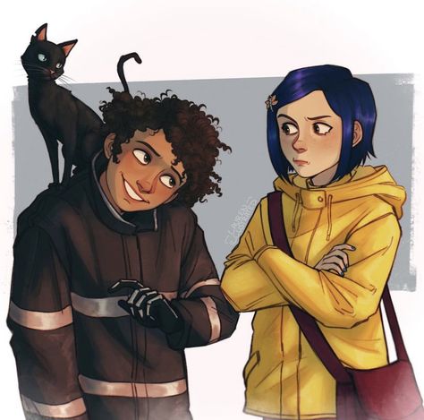 Coraline And Wybie, Coraline, Black